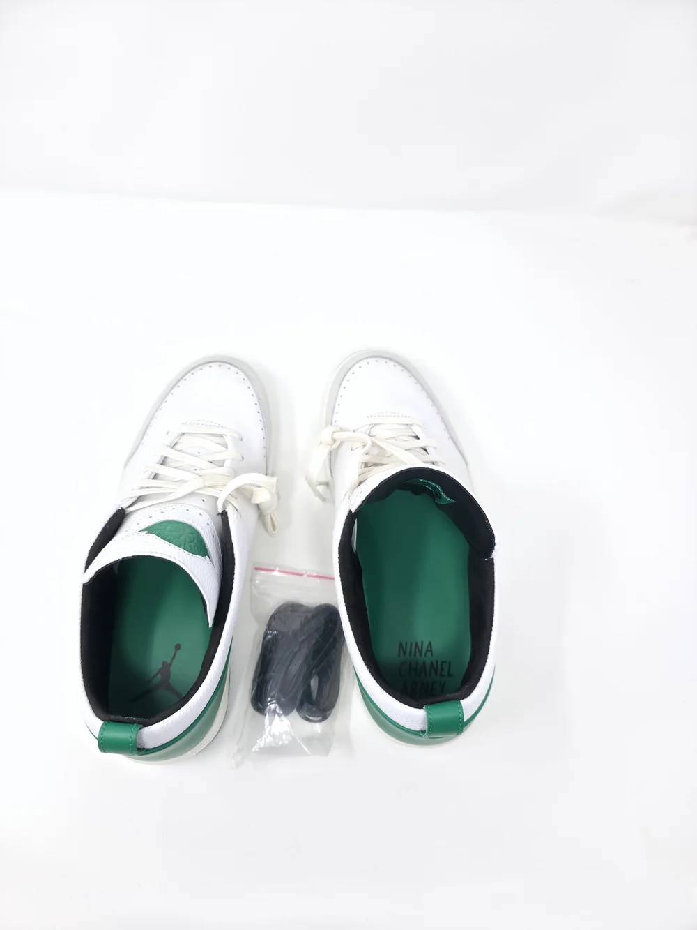 Jordan 2 Retro Low SE Nina Chanel Abney White Malachite Women's 9.5 NWOB